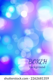 Abstract bokeh fairy light background vector