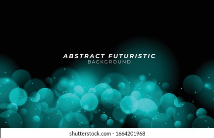 Abstract Bokeh futuristic background. Vector illustration.