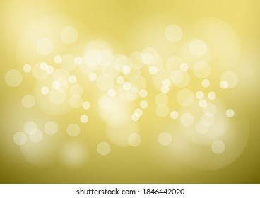 Abstract bokeh with golden background