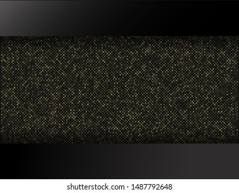 Abstract bokeh golden background.  Vector illustration for banner