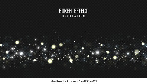 Abstract bokeh grow element effect decorative artwork background. Decorate for ad, poster, template, glitter element. illustration vector eps10