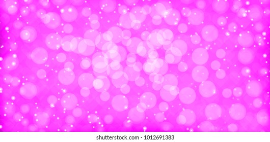 Abstract bokeh heart background pink