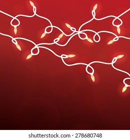 Abstract bokeh. Holiday Lights. Vector illustration.