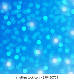 abstract bokeh and lens flare pattern on blue sky background (vector)