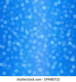abstract bokeh and lens flare pattern on blue sky background (vector)