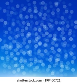 abstract bokeh and lens flare pattern on blue sky background (vector)