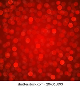 abstract bokeh and lens flare pattern on red background(vector)