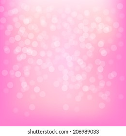 abstract bokeh and lens flare pattern on pink background(vector) 