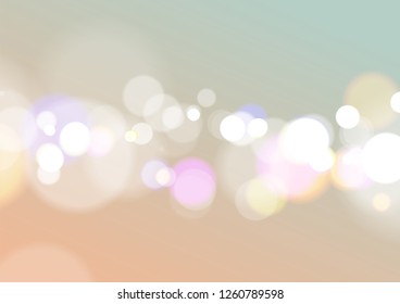 Abstract Bokeh Light Background, Vector Illustration