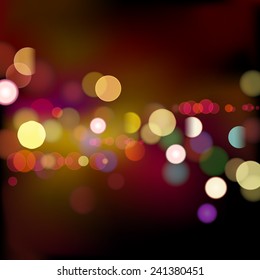 Abstract bokeh light background. Vector illustration.