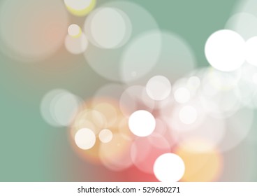 Abstract Bokeh Light Background, Vector Illustration