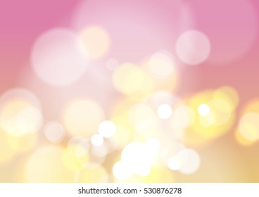 Abstract Bokeh Light Background, Vector Illustration