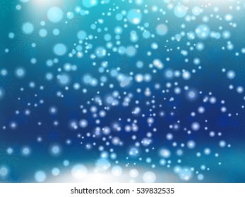 Abstract bokeh light blue background.