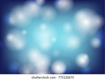 Abstract bokeh light blurred circles on colorful background