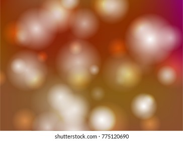 Abstract bokeh light blurred circles on colorful background