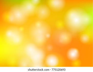 Abstract bokeh light blurred circles on colorful background