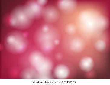 Abstract bokeh light blurred circles on colorful background