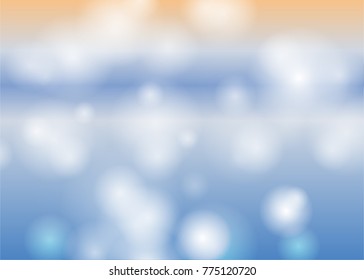 Abstract bokeh light blurred circles on colorful background