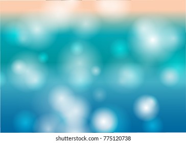 Abstract bokeh light blurred circles on colorful background