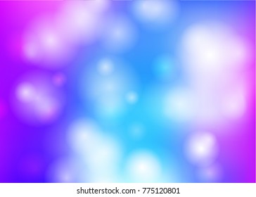 Abstract bokeh light blurred circles on colorful background