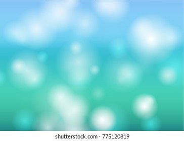Abstract bokeh light blurred circles on colorful background