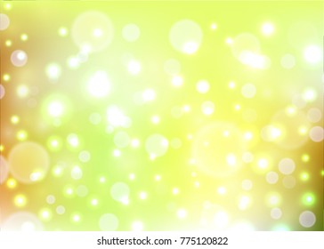 Abstract bokeh light blurred circles on colorful background