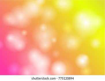 Abstract bokeh light blurred circles on colorful background