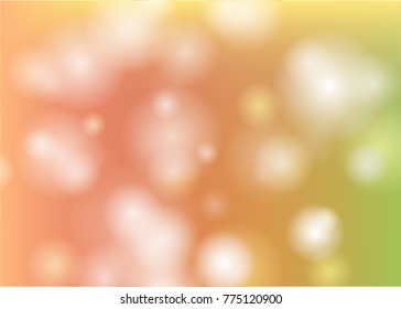 Abstract bokeh light blurred circles on colorful background