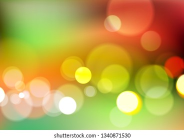 Abstract bokeh light colorful background. Vector Eps10