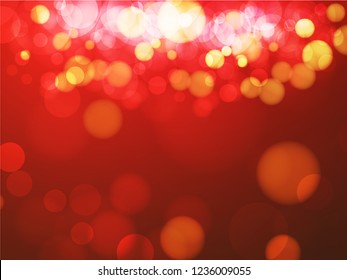 Abstract bokeh light colorful texture background.Abstract beautiful blur bokeh shop background. clean business mall lifestyle new counter bar concept for banner,Christmas wallpaper.