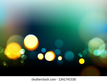 Abstract bokeh light colors background. Vector Eps10