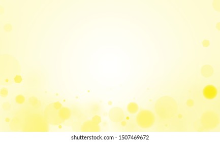 Abstract bokeh Light gold color with soft light background for wedding vector magic holiday poster design.