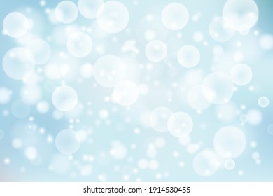 Abstract bokeh light on aqua blue sky background. vector illustration