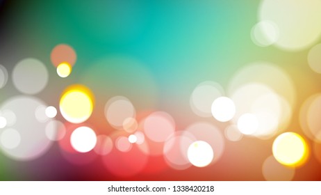 Abstract bokeh light on colorful background. Eps10 vector