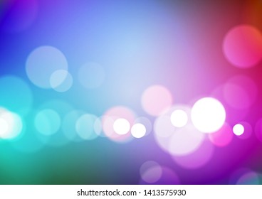 Abstract bokeh light on colors background. Vector Eps10