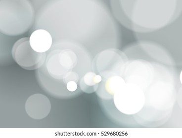 Abstract Bokeh Light On Gray Background Stock Vector (royalty Free 