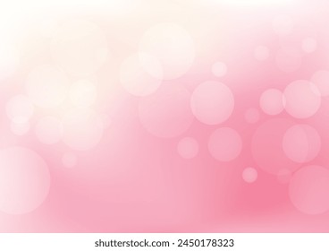 Abstractas bokeh luz y degradado rosa desenfoque fondo Ilustración vectorial