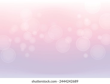 Abstract bokeh light with pink and purple gradient blur background vector illustration