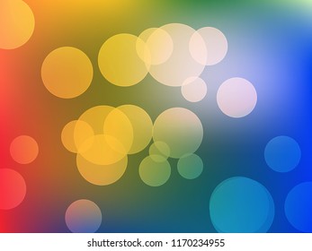 Abstract Bokeh Light Vintage Background, Vector Illustration