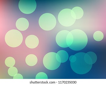 Abstract Bokeh Light Vintage Background, Vector Illustration