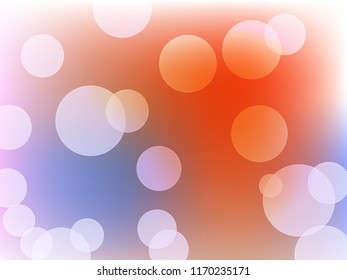 Abstract Bokeh Light Vintage Background, Vector Illustration