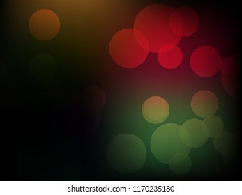 Abstract Bokeh Light Vintage Background, Vector Illustration
