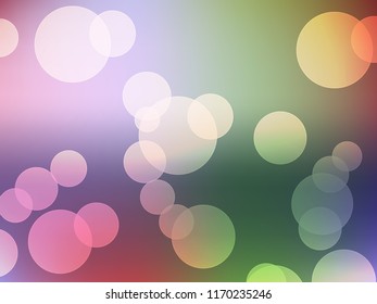 Abstract Bokeh Light Vintage Background, Vector Illustration