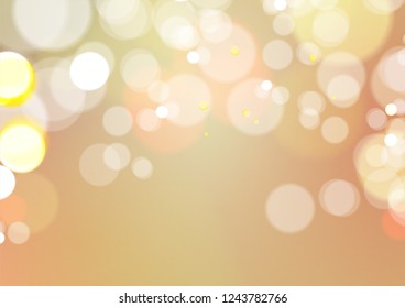 Abstract Bokeh Light Vintage Background, Vector Illustration