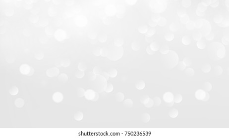 Abstract Bokeh Light White and Gray Vector Backgrounds