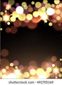 Abstract bokeh lights background