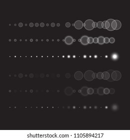 Abstract Bokeh Lights for Background Design. Vector Illustration. Bokeh circles.