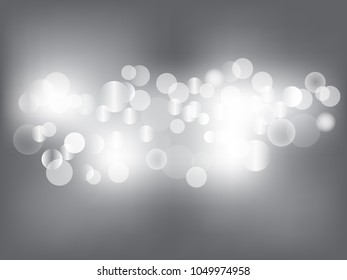 Abstract bokeh lights background, vector