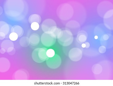 Abstract Bokeh Lights Background, Vector Illustration