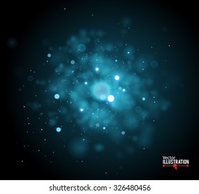 Abstract Bokeh Lights Background. Vector Illustration.